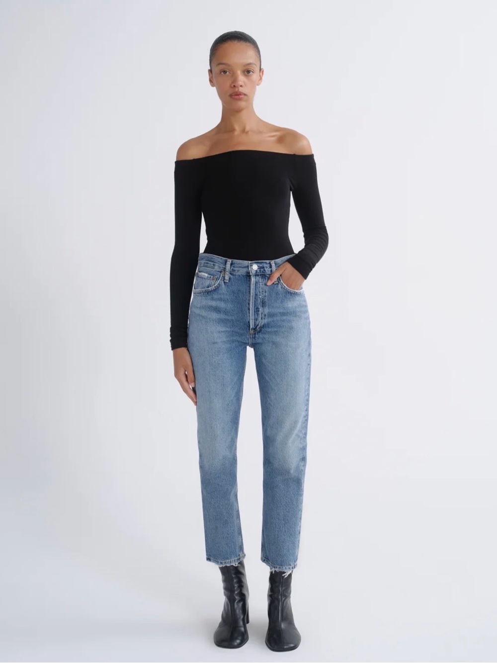 Riley- High-Rise Straight Crop